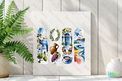 Greece Brushstroke PNG Product Image 3