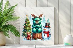 Grumpy Christmas Bears Sublimation Product Image 2