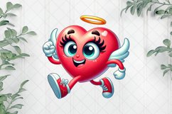 Cartoon Heart Character Clipart Product Image 1