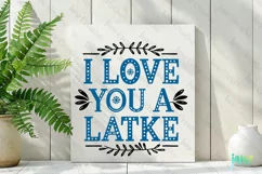 I Love You A Latke SVG PNG Product Image 2