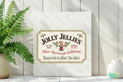 Jolly Jellies Vintage Christmas Labels Clipart Product Image 2