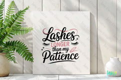Lashes Longer Than My Patience PNG Product Image 2
