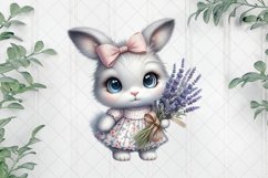 Bunny And Lavender Bouquet Product Image 1