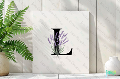 Lavender Letter L Clipart Product Image 3