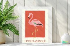 Let&#039;s Flamingle Valentine&#039;s Illustration Card Product Image 2