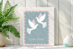 Love Birds Valentine&#039;s Illustration Card Product Image 2