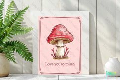 Love You So Mush Valentine&#039;s Illustration Card Product Image 2
