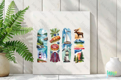 Maine State Brushstroke USA PNG Product Image 3