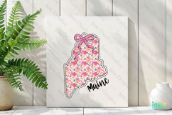 Maine Floral Coquette PNG - 50 States Design Product Image 3