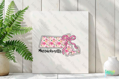 Massachusetts Floral Coquette PNG - 50 States Design Product Image 3