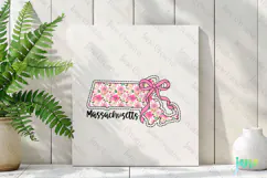 Massachusetts Floral Coquette PNG - 50 States Design Product Image 3