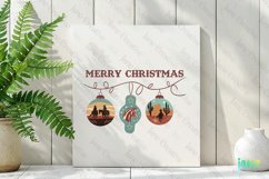 Merry Christmas Ornament Cowboy Sublimation Product Image 3