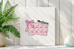 Montana Floral Coquette PNG - 50 States Design Product Image 3