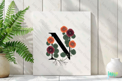 Nasturtium Letter N Clipart Product Image 3