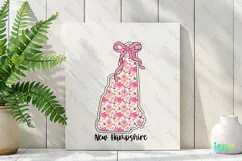 New Hampshire Floral Coquette PNG - 50 States Design Product Image 3
