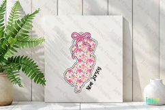New Jersey Floral Coquette PNG - 50 States Design Product Image 3