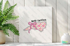 North Carolina Floral Coquette PNG - 50 States Design Product Image 3