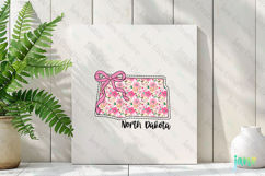 North Dakota Floral Coquette PNG - 50 States Design Product Image 3