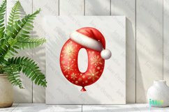 Santa Claus Balloon Alphabet Letter O Clipart Product Image 2