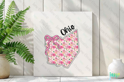 Ohio Floral Coquette PNG - 50 States Design Product Image 3