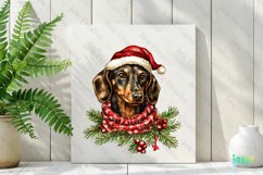 Dachshund Dog Old Vintage Christmas Sublimation Product Image 2