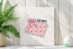 Oregon Floral Coquette PNG - 50 States Design Product Image 3