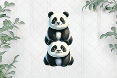 Stack Of Pandas Sublimation Clipart Product Image 1