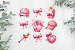 Pink Baseball Mom Sublimation PNG Product Image 1