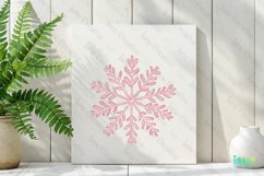 Pink Pastel Snowflake Sublimation Product Image 2