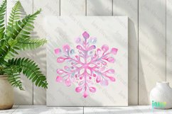 Pink Pastel Snowflake Sublimation Product Image 2