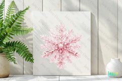 Pink Pastel Snowflake Sublimation Product Image 2