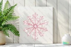 Pink Pastel Snowflake Sublimation Product Image 2