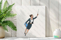 Pop-art Teacher Sublimation Clipart Product Image 2