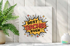 Pop-art Teacher Sublimation Clipart Product Image 2