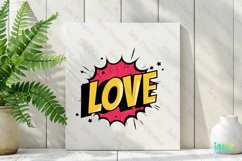 Pop Art Valentines Day Sublimation Product Image 2