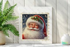 Postage Stamp Santa Claus Clipart Product Image 2