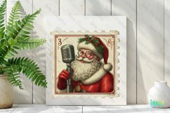 Postage Stamp Santa Claus Clipart Product Image 2