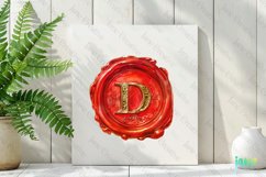D Red Wax Seal With Letters Sublimation Product Image 2