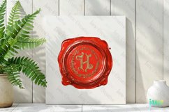 H Red Wax Seal With Letters Sublimation Product Image 2