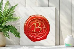 B Red Wax Seal With Letters Sublimation Product Image 2