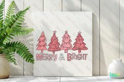 Retro Pink Christmas Quotes Sublimation Product Image 2