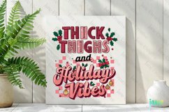 Retro Pink Christmas Quotes Sublimation Product Image 2