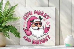 Retro Pink Christmas Quotes Sublimation Product Image 2