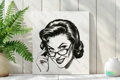 Retro Housewife Sublimation Clipart Product Image 2