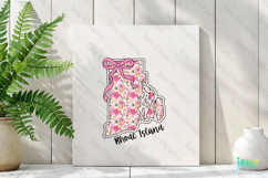 Rhode Island Floral Coquette PNG - 50 States Design Product Image 3