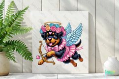 Rottweiler Dogs Cupid Valentine’s Day Sublimation Product Image 2