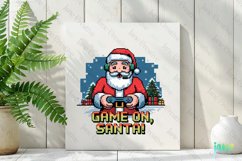Game On Santa Christmas Quotes Sublimation Product Image 2
