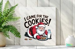 I Came For The Cookies Santa Christmas Quotes Sublimation Product Image 2