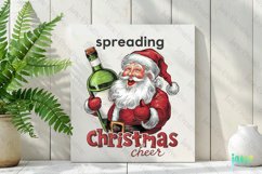 Christmas Cheer Santa Claus Quotes Sublimation Clipart Product Image 2