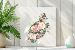 Spring Floral Sea Turtle Clipart Product Image 3